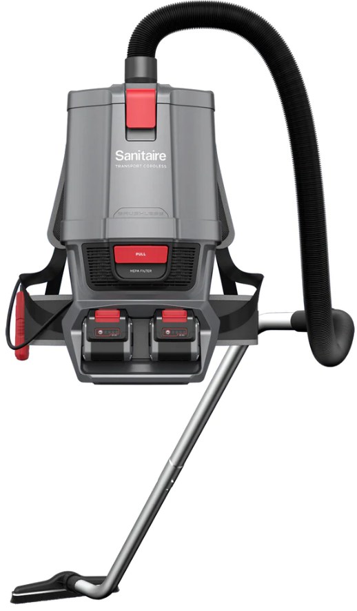 Sanitaire TRANSPORT Cordless Battery Backpack Vacuum SC580A w/ Wand and